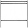 Valla de jardín acero negro 1.7x1 m 1