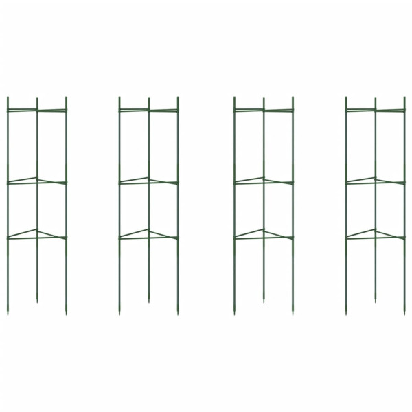 Estacas de tomate 4 unidades aço e PP 116 cm M 2