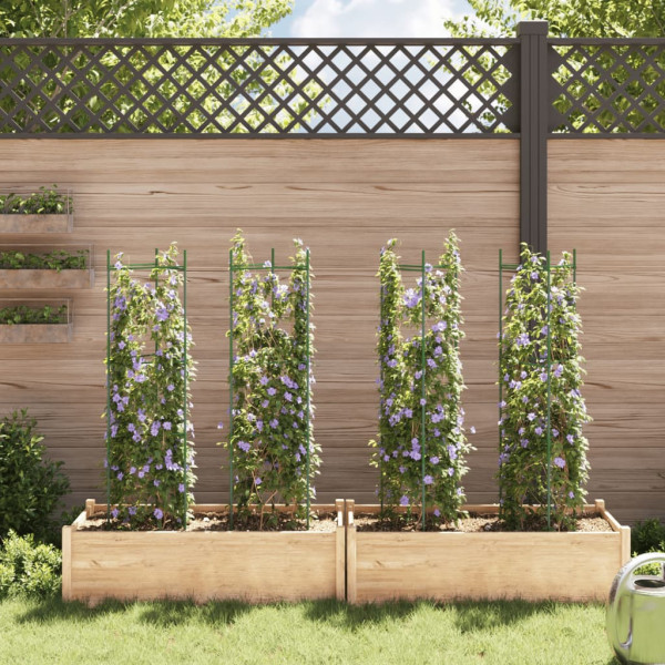 Estacas de tomate 4 unidades aço e PP 116 cm M 3