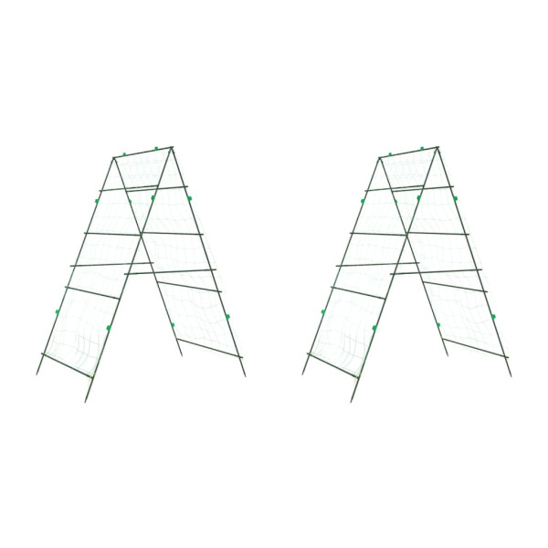 Telhados de jardim plantas de escalada forma A 2 unidades de aço M 2