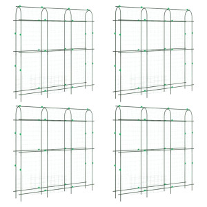 Telhados de jardim plantas de escalada forma U 4 unidades de aço H