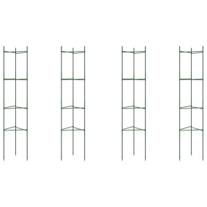 Tutores para tomates 4 unidades acero y PP 154 cm H