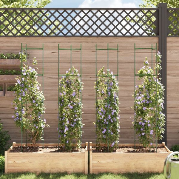 Tutores para tomates 4 unidades acero y PP 154 cm M 3