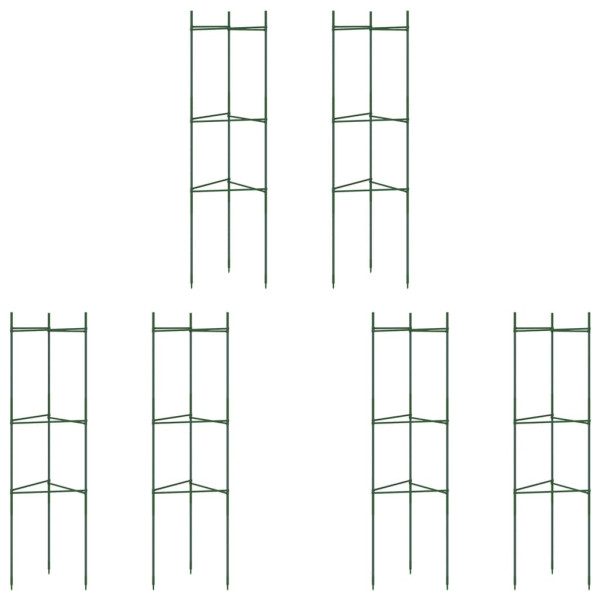 Tutores para tomates 6 unidades acero y PP 116 cm M 2