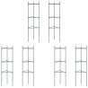 Tutores para tomates 6 unidades de aço e PP 116 cm 2