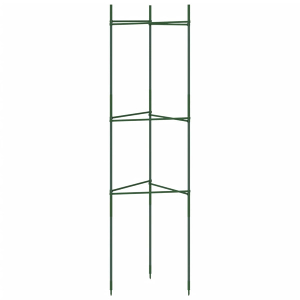 Estacas de tomate 8 unidades aço e PP 116 cm M 5