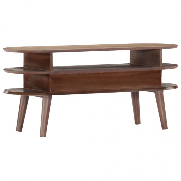 Mueble para TV de madera maciza de acacia 110x35x50 cm M 3