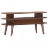 Mueble para TV de madera maciza de acacia 110x35x50 cm 3