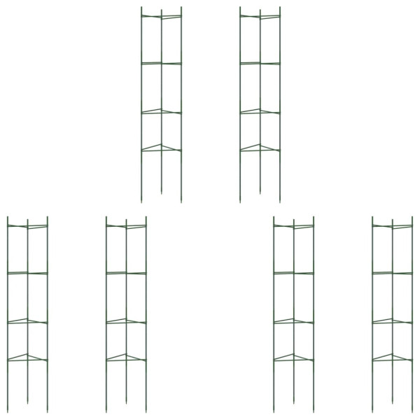 Tutores para tomates 6 unidades acero y PP 154 cm M 2