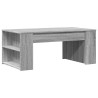 Mesa de centro madera de ingeniería gris Sonoma 102x55x42 cm 2