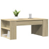 Mesa de centro madera de ingeniería roble Sonoma 102x55x42 cm 3