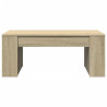 Mesa de centro madera de ingeniería roble Sonoma 102x55x42 cm 4