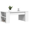 Mesa de centro madera de ingeniería blanco 102x55x42 cm 3