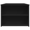 Mesa de centro madera de ingeniería negra 102x55x42 cm 5