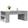 Mesa de centro madera de ingeniería gris hormigón 102x55x42 cm 3