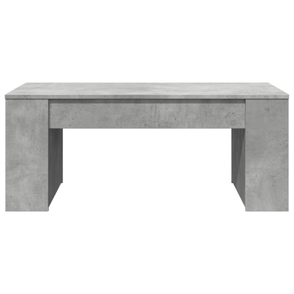 Mesa de centro madera de ingeniería gris hormigón 102x55x42 cm M 4