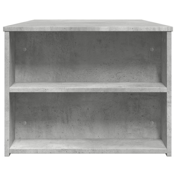 Mesa de centro madera de ingeniería gris hormigón 102x55x42 cm M 5