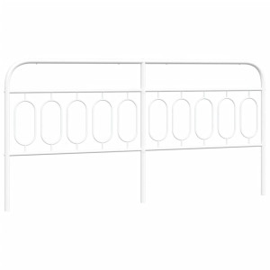Cabeceira de cama 200 cm metal branco H