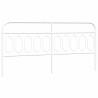 Cabeceira de cama 200 cm metal branco 2