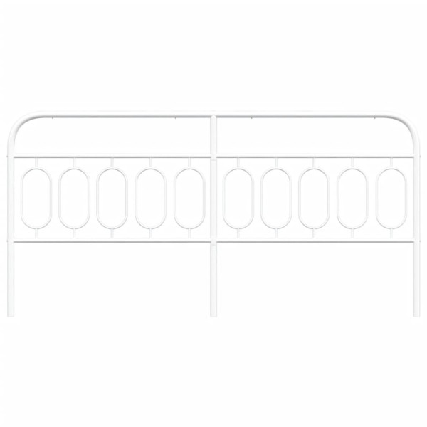 Cabecero de metal blanco 200 cm M 4