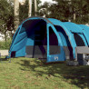 Tenda familiar túnel para 8 pessoas impermeável azul 3