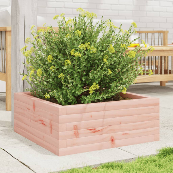 Jardinera de madera maciza de abeto Douglas 60x60x23 cm M 3
