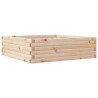 Jardinera de madera maciza de pino 80x80x23 cm 2