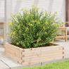 Jardinera de madera maciza de pino 80x80x23 cm 3