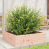 Jardinera de madera maciza Douglas 80x80x23 cm 3