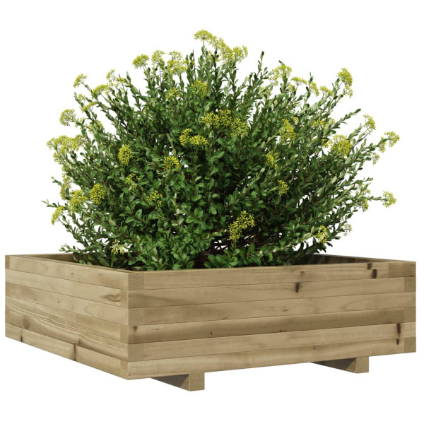 Jardinera de madera de pino impregnada 80x80x26.5 cm M 4