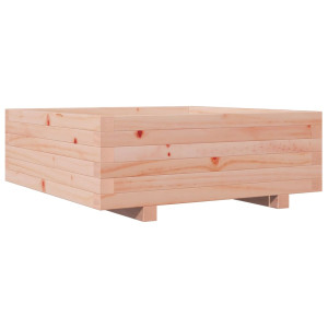 Jardinera de madera maciza Douglas 70x70x26.5 cm H