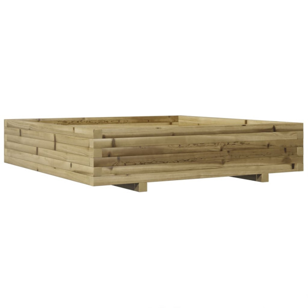Jardinera madera de pino impregnada 110x110x26.5 cm M 2