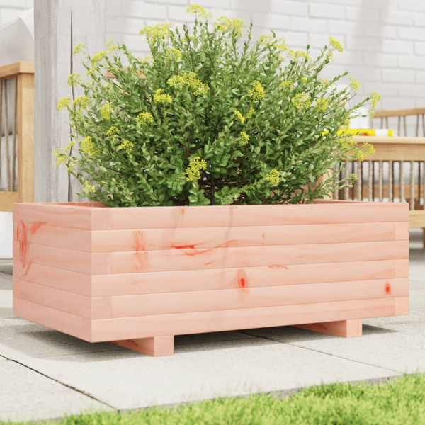 Jardinera de madera maciza Douglas 70x40x26.5 cm D