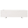 Jardinera de madera maciza de pino blanco 90x40x26.5 cm 5