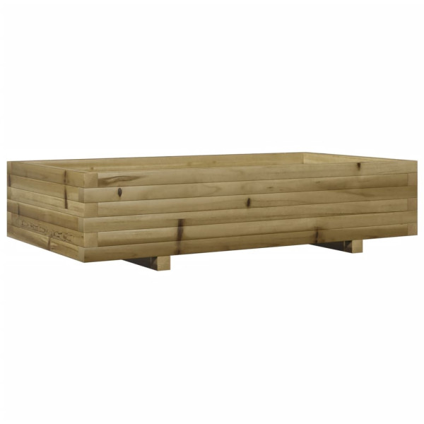 Jardinera de madera de pino impregnada 110x60x26.5 cm M 2