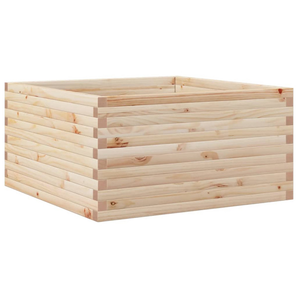 Jardinera de madera maciza de pino 90x90x46 cm M 2