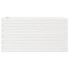 Jardinera de madera maciza de pino blanca 90x40x46 cm 5