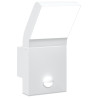 Candeeiro parede LED exterior c/ sensor alumínio fundido branco 2