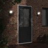 Candeeiros parede LED p/ exterior 2 pcs alumínio fundido preto 3