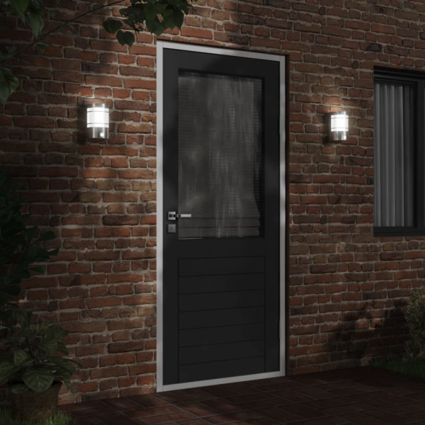 Candeeiros parede p/ exterior c/ sensor 2pcs aço inox. prateado M 3