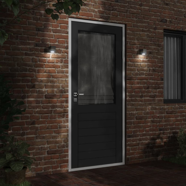 Lámpara de pared de exterior aluminio fundido negro M 3