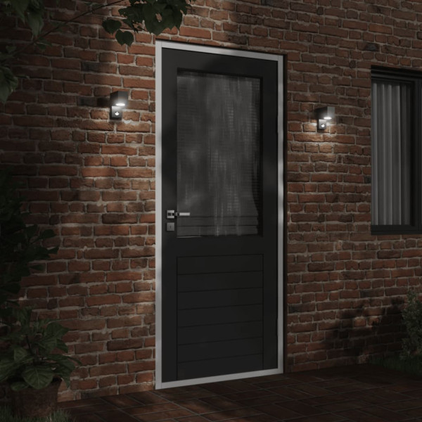 Lámpara de exterior con sensor aluminio fundido a presión negro M 3