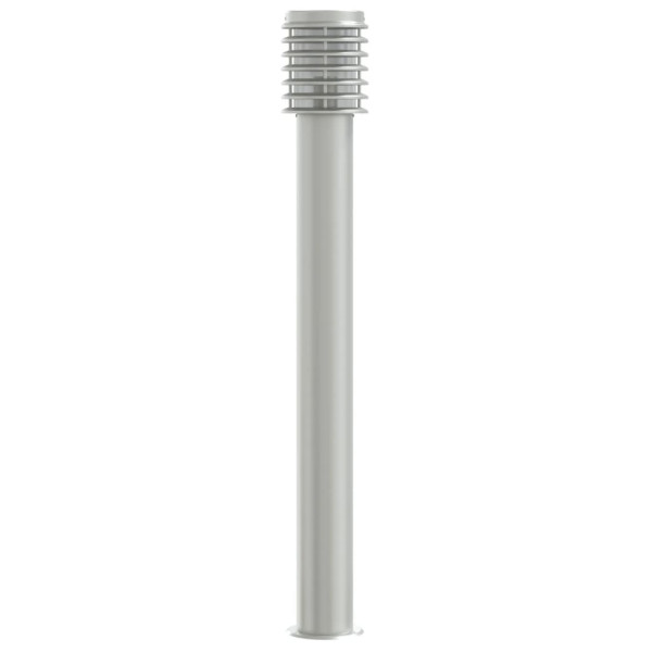 Candeeiro de chão para exterior 110 cm aço inoxidável prateado M 4