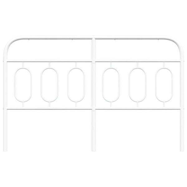 Cabeceira de cama 140 cm metal branco M 4