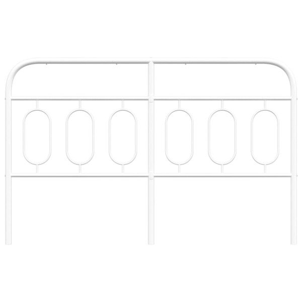 Cabeceira de cama 150 cm metal branco M 4