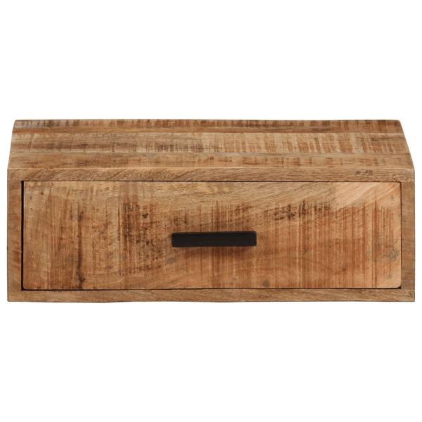 Mesa de cabeceira de parede madeira maciça de acácia 40x30x13.5 cm M 3