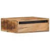 Mesita de noche de pared madera maciza de acacia 40x30x13.5 cm 5