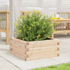 Jardinera de madera maciza de pino 50x50x23 cm 3
