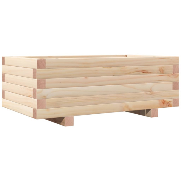 Jardinera de madera maciza de pino 70x40x26.5 cm M 2