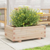 Jardinera de madera maciza de pino 70x40x26.5 cm 3